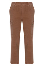 Displays the 'FILA' branded Raw Umber Lanz Corduroy Pocket Pant