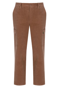 Displays the 'FILA' branded Raw Umber Lanz Corduroy Pocket Pant