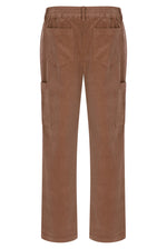 Displays the 'FILA' branded Raw Umber Lanz Corduroy Pocket Pant