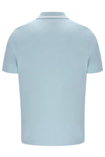 Light blue polo shirt on a white background