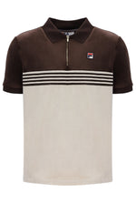 Lennox Stripe Velour Polo