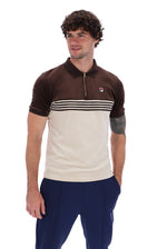 Lennox Stripe Velour Polo