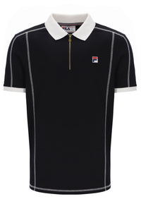 Black Leo Polo Top