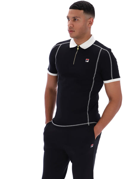 Black Leo Polo Top – Fila UK