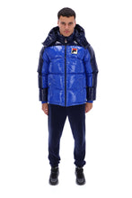 Load image into Gallery viewer, Lionel Oversized Colour Block Puffer Jacket
