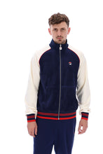 Load image into Gallery viewer, Liston Colour Block Velour Track Top
