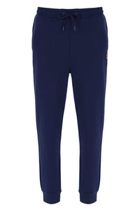 A pair of navy blue FILA Lonny Drawstring Joggers with drawstring waistband and cuffed hem.