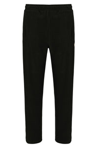 Displays the Black 'FILA' branded Lorrie Velour Track Pant