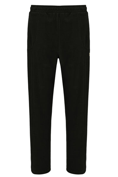 Black Lorrie Velour Track Pant