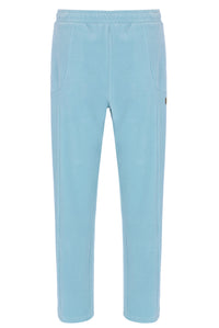 Light blue pants on a white background