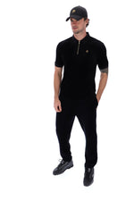 Louie Slim Fit Ribbed Velour Polo