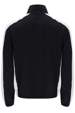 Black tracksuit jacket on a white background