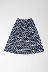 Flared Pocketed Midi Skirt
