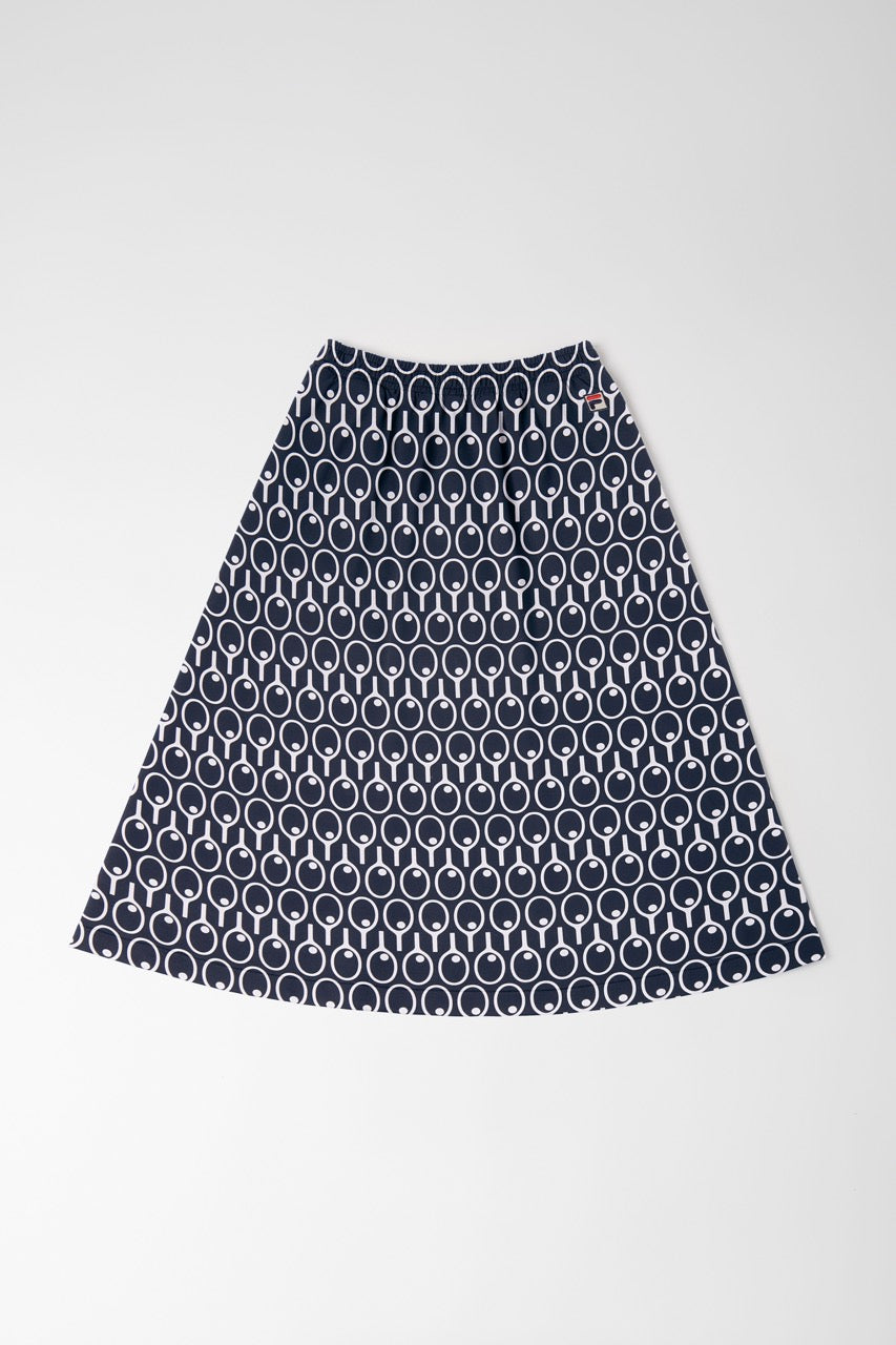 Midnight Flared Pocketed Midi Skirt