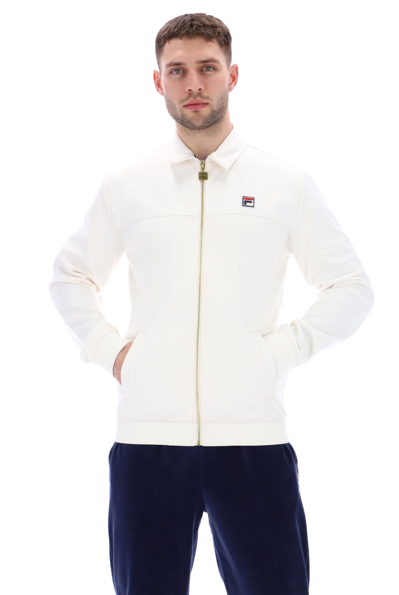 Fila white hotsell fleece jacket