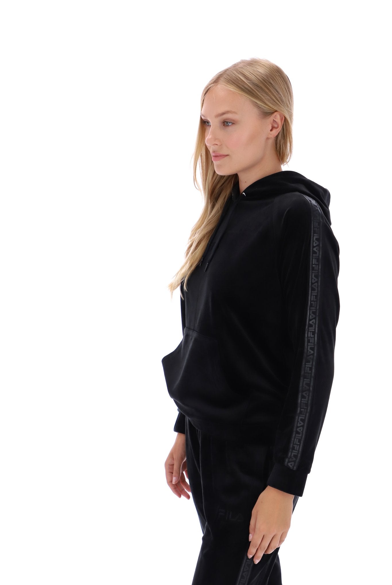 Fila velour hoodie sales