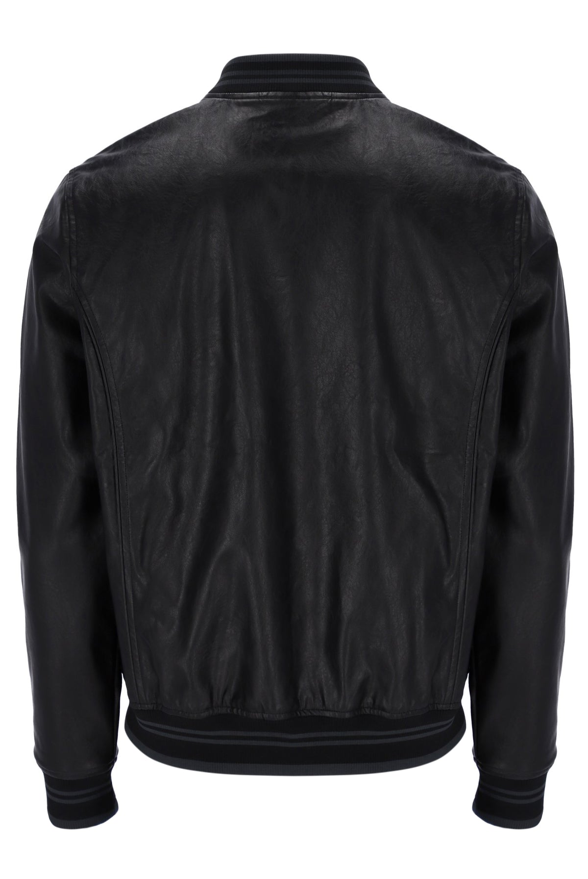 Black Malyk Archive Influence Faux Leather Jacket