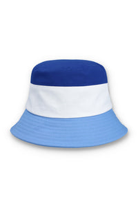 Displays a Frozen 'FILA' branded Fjord Marco Tri-Colour Bucket Hat