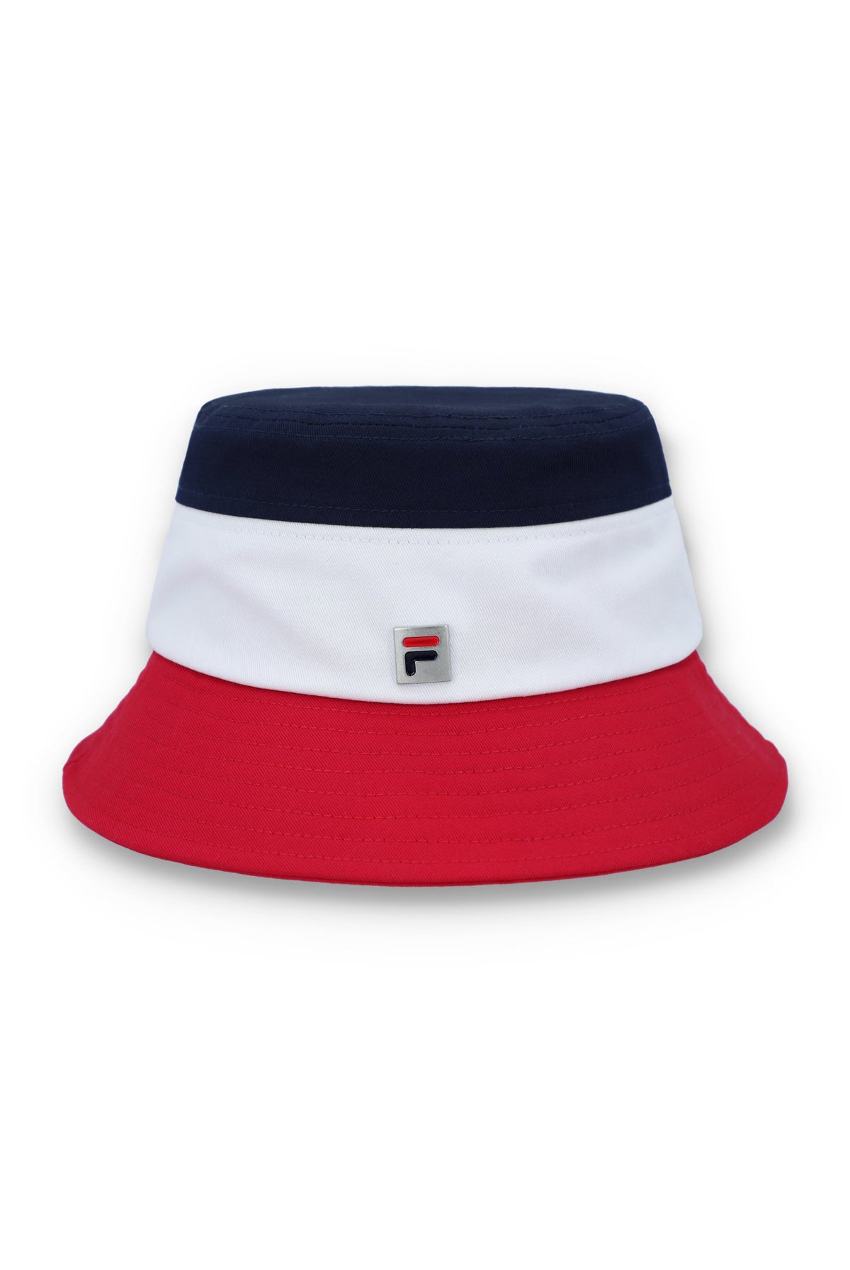Displays Multi Marco 'FILA' branded Tri-Colour Bucket Hat
