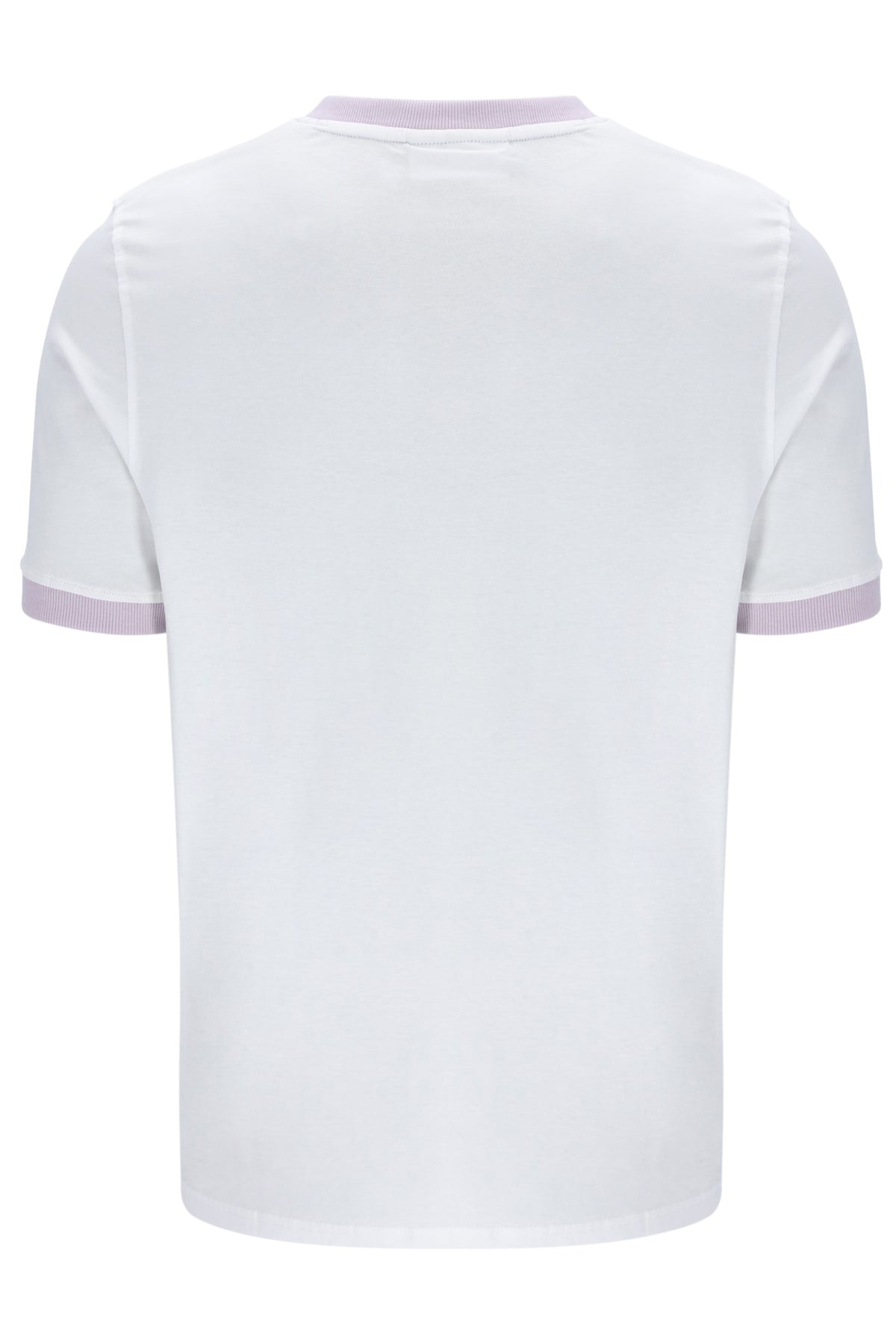 Displays the White 'FILA' branded Marconi Essential Ringer T-Shirt