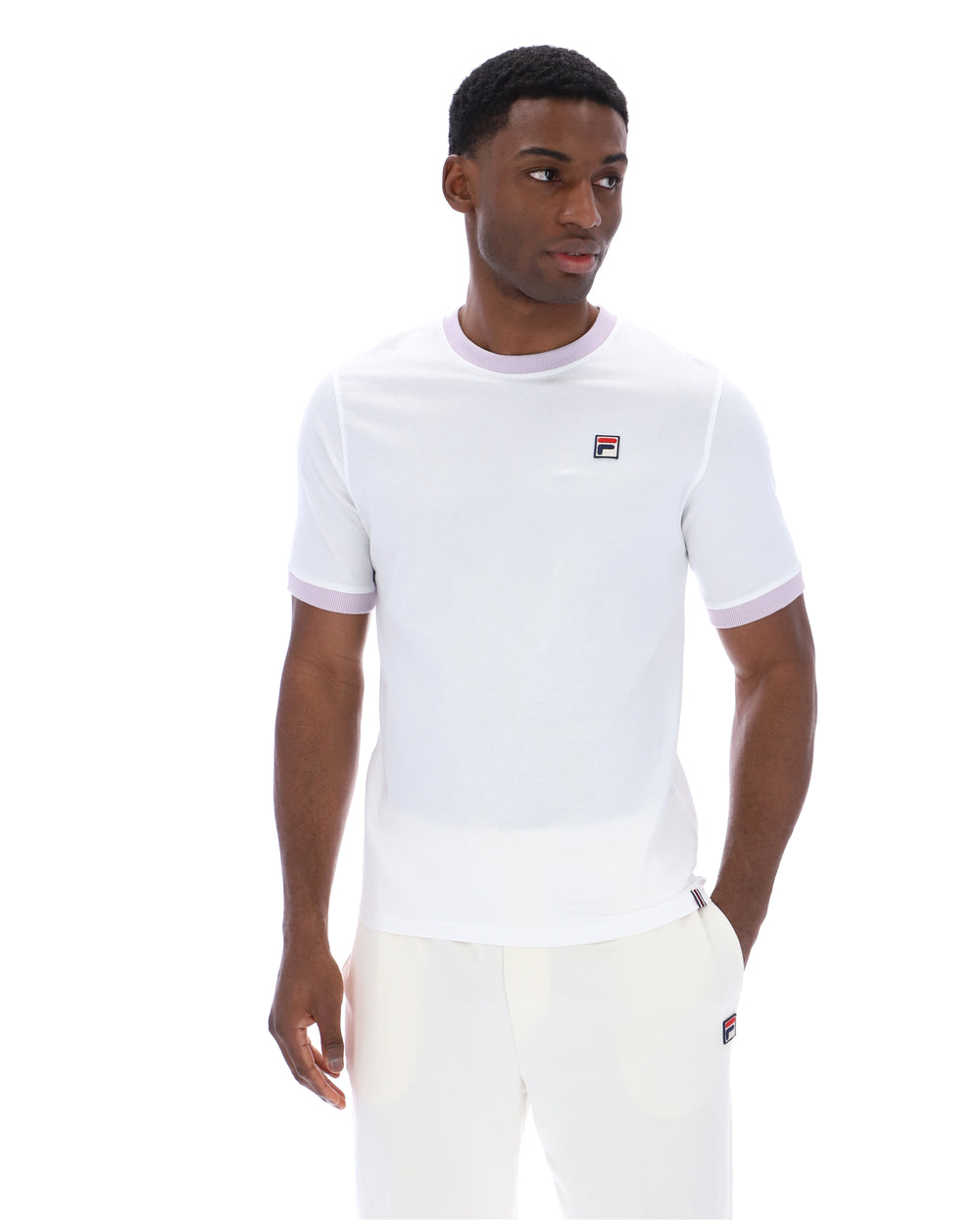 White Marconi Essential Ringer T-Shirt