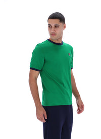 Green Marconi Essential Ringer T-Shirt