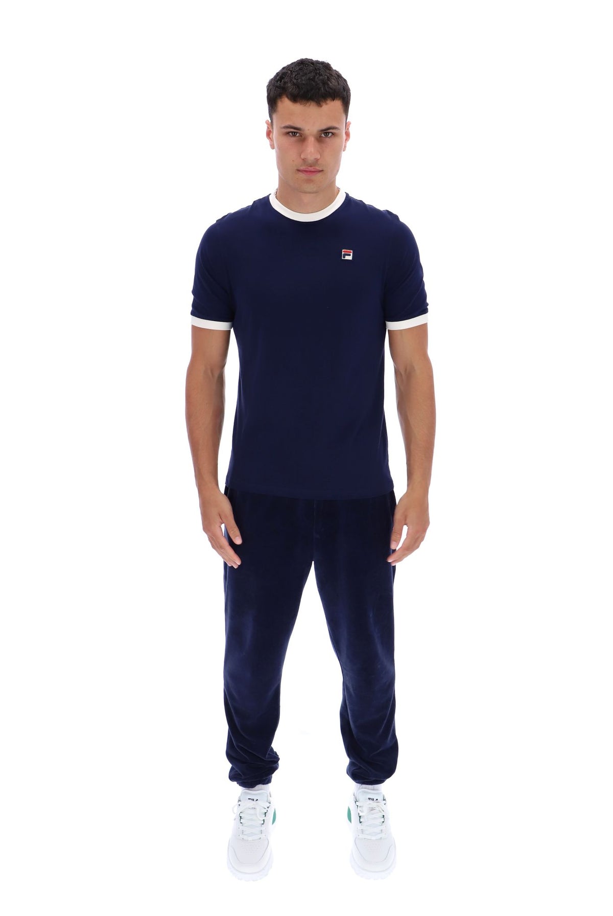 Fila Navy Marconi Essential Ringer T-Shirt