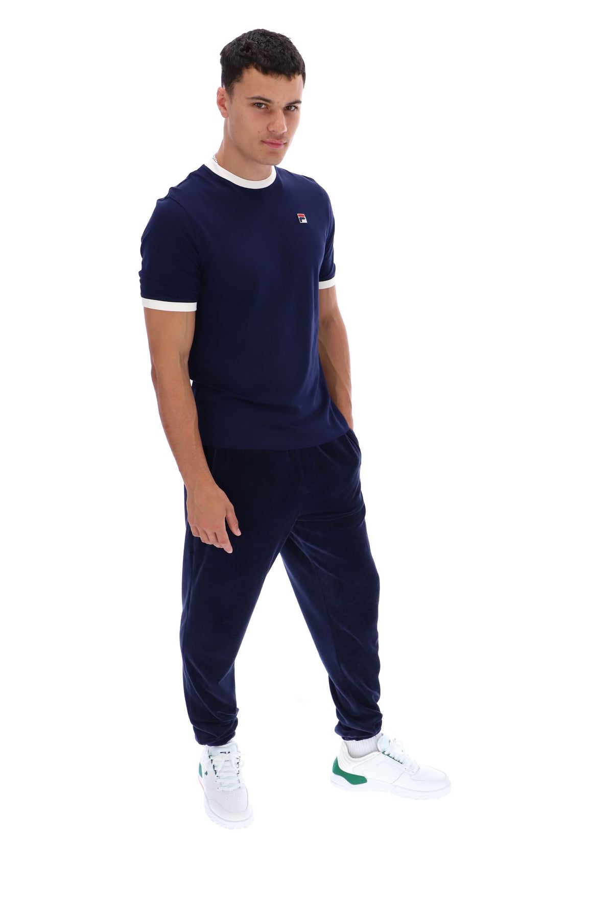 Fila Navy Marconi Essential Ringer T-Shirt