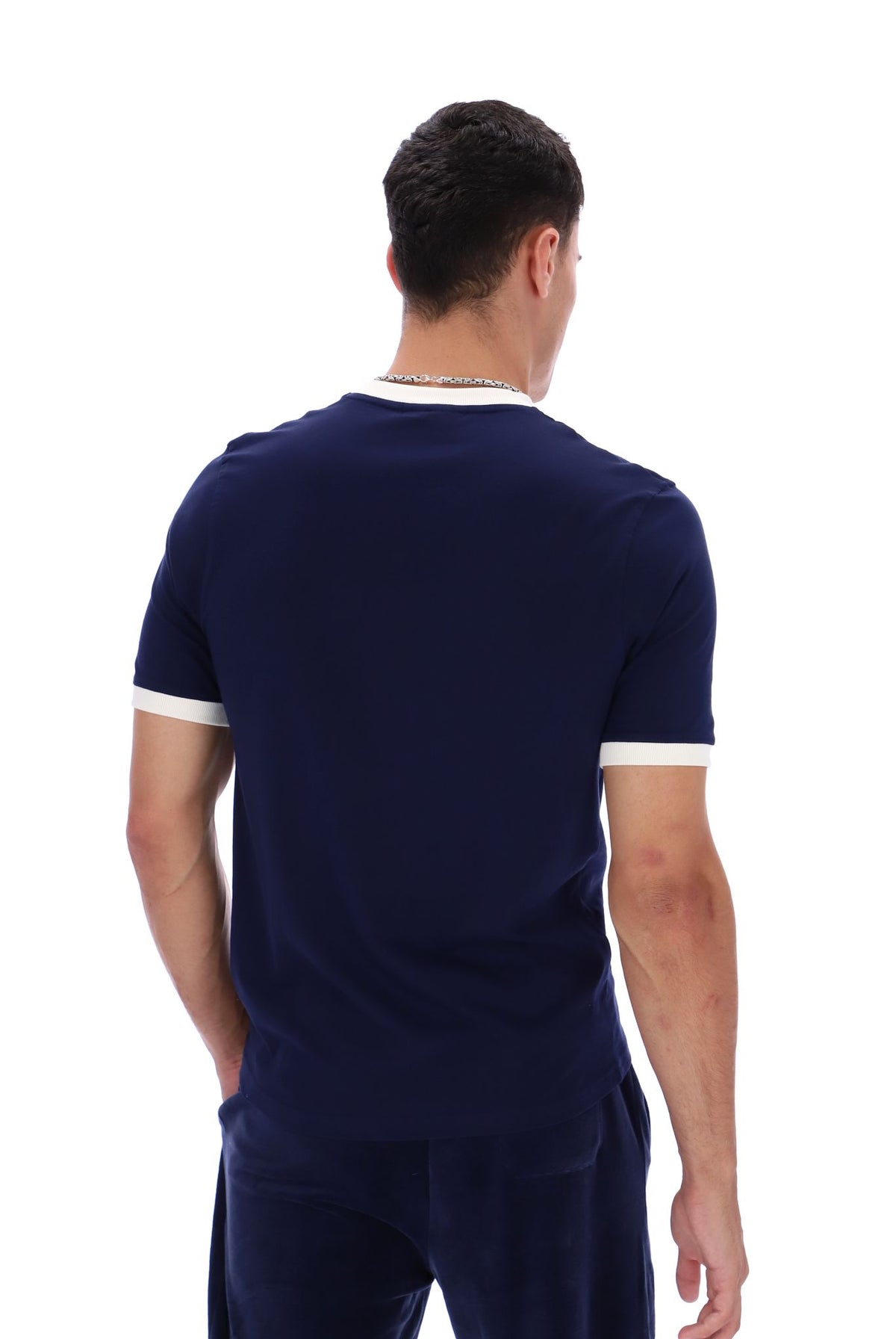 Fila Navy Marconi Essential Ringer T-Shirt