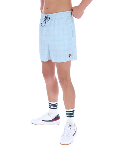 Mariano Tonal Check Swim Shorts