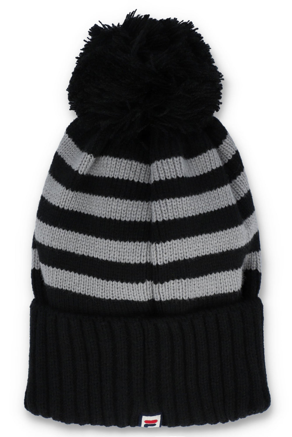 Chunky Knit Turn Up Bobble Beanie