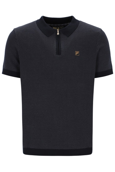 Black Marty Zip Polo