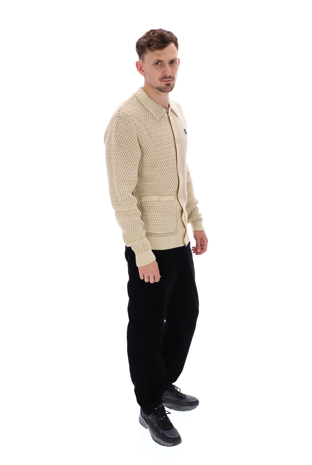 Maso Waffle Knit Cardigan