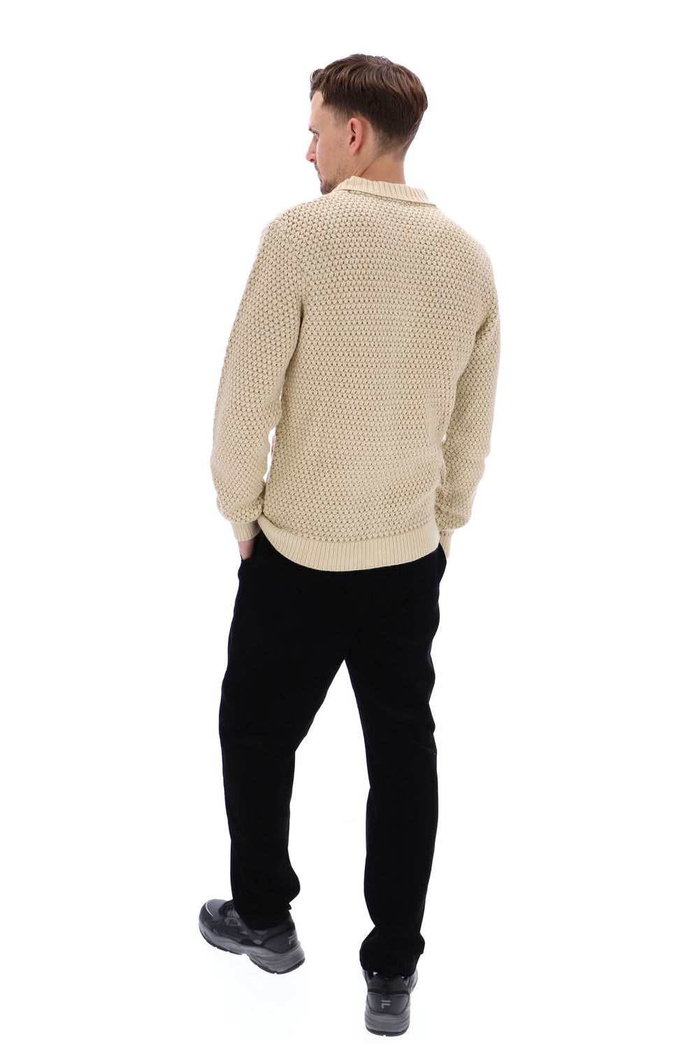 Maso Waffle Knit Cardigan