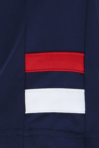 A navy blue tennis t-shirt with the FILA logo and a British flag motif on the chest.