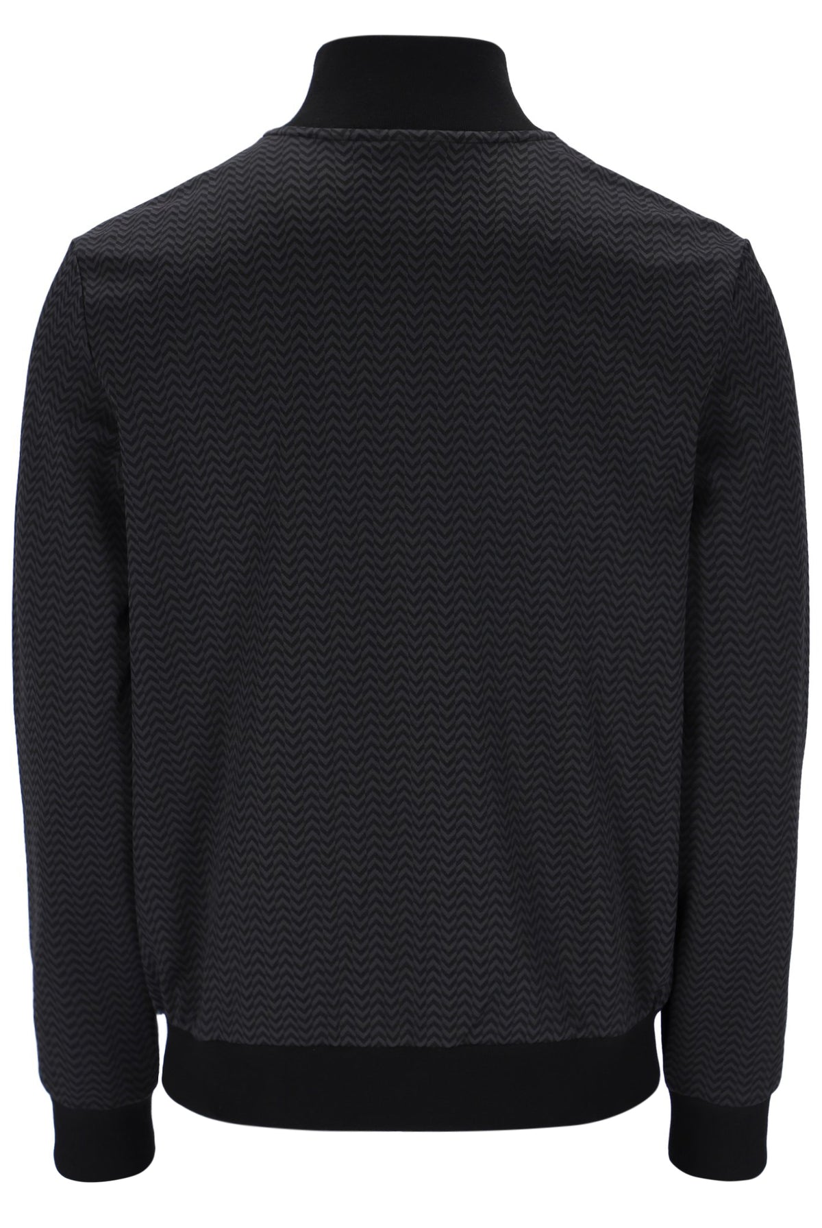 Displays the Black 'FILA' branded Mathers Herringbone Track Top