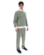 Sea Foam Mathers Herringbone Track Top
