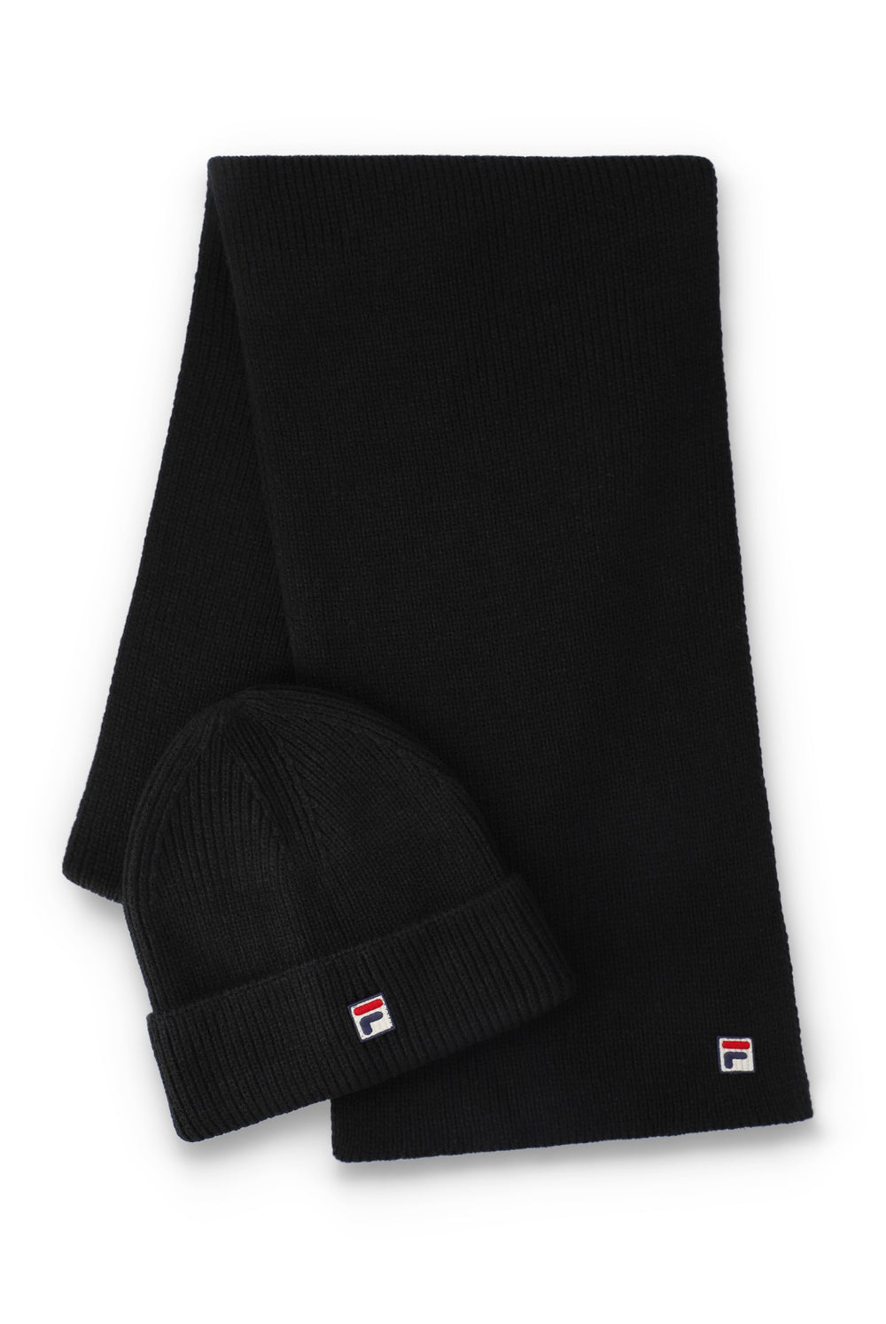 Black Maxim Beanie & Scarf Set