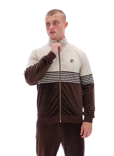 Merrick Stripe Velour Track Jacket