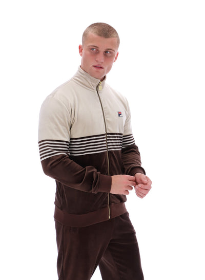 Merrick Stripe Velour Track Jacket