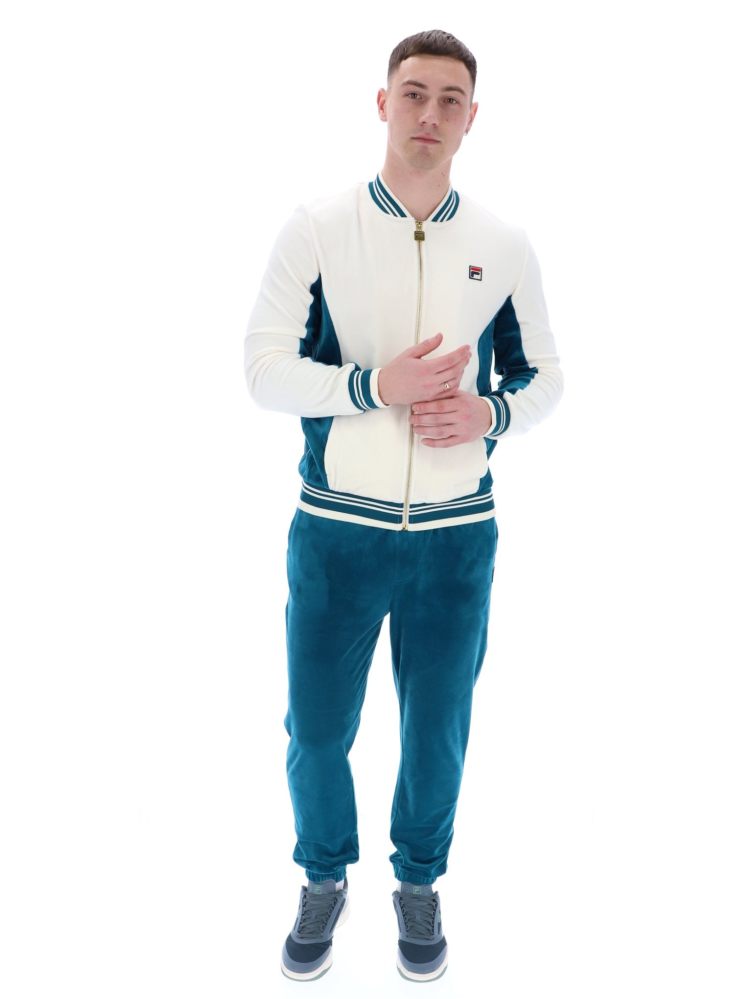 トップス archive velours track jacket Miguel Velour Archive Track Jacket – Fila UK