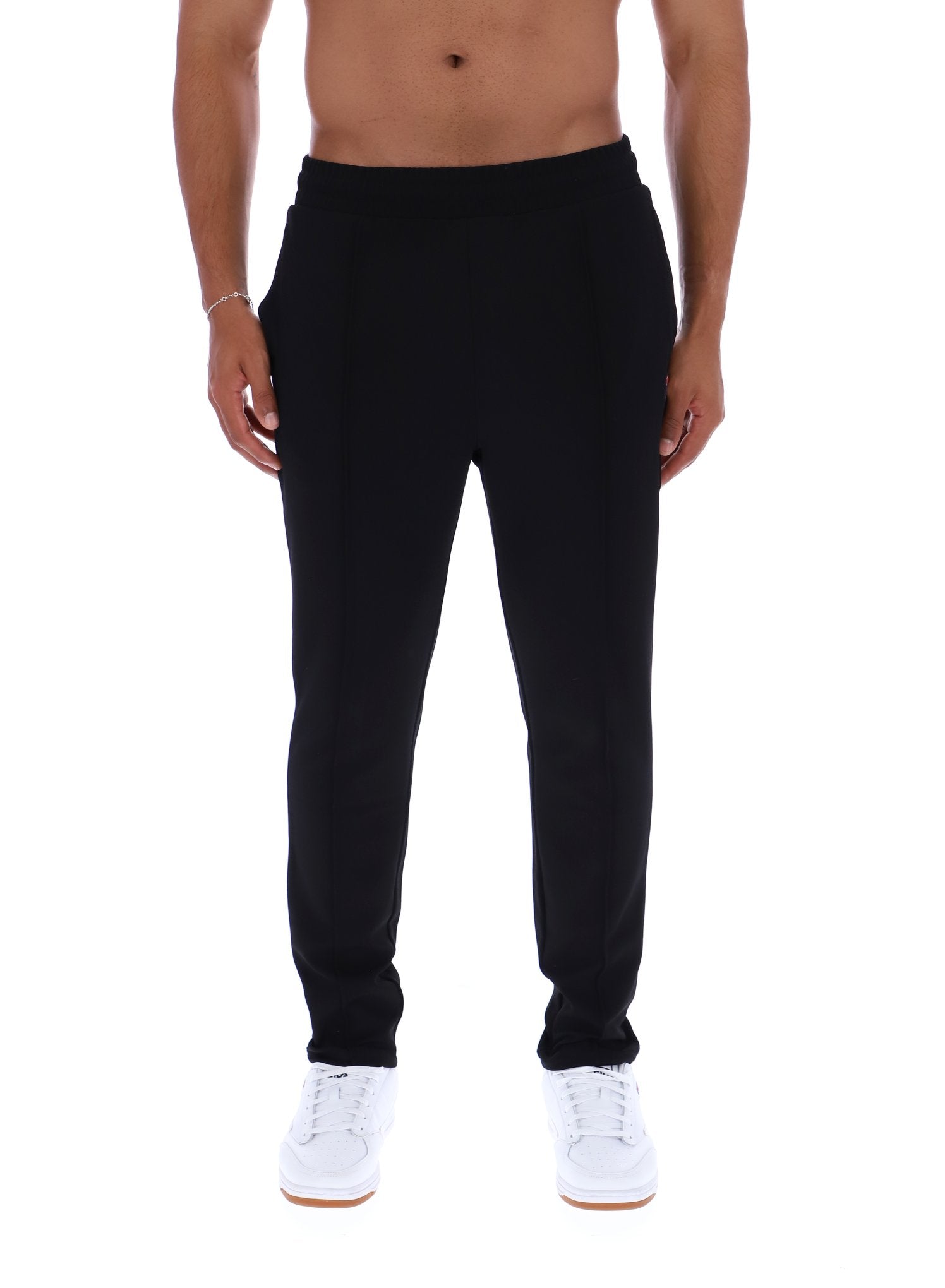 Black Molveno Pin Tuck Slim Leg Pants – Fila UK