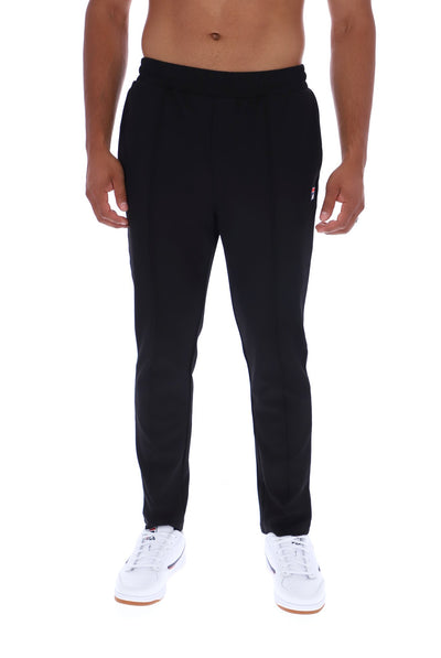 Black Molveno Pin Tuck Slim Leg Pants