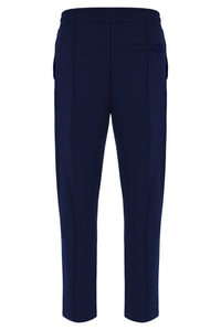 Navy blue pants on a white background