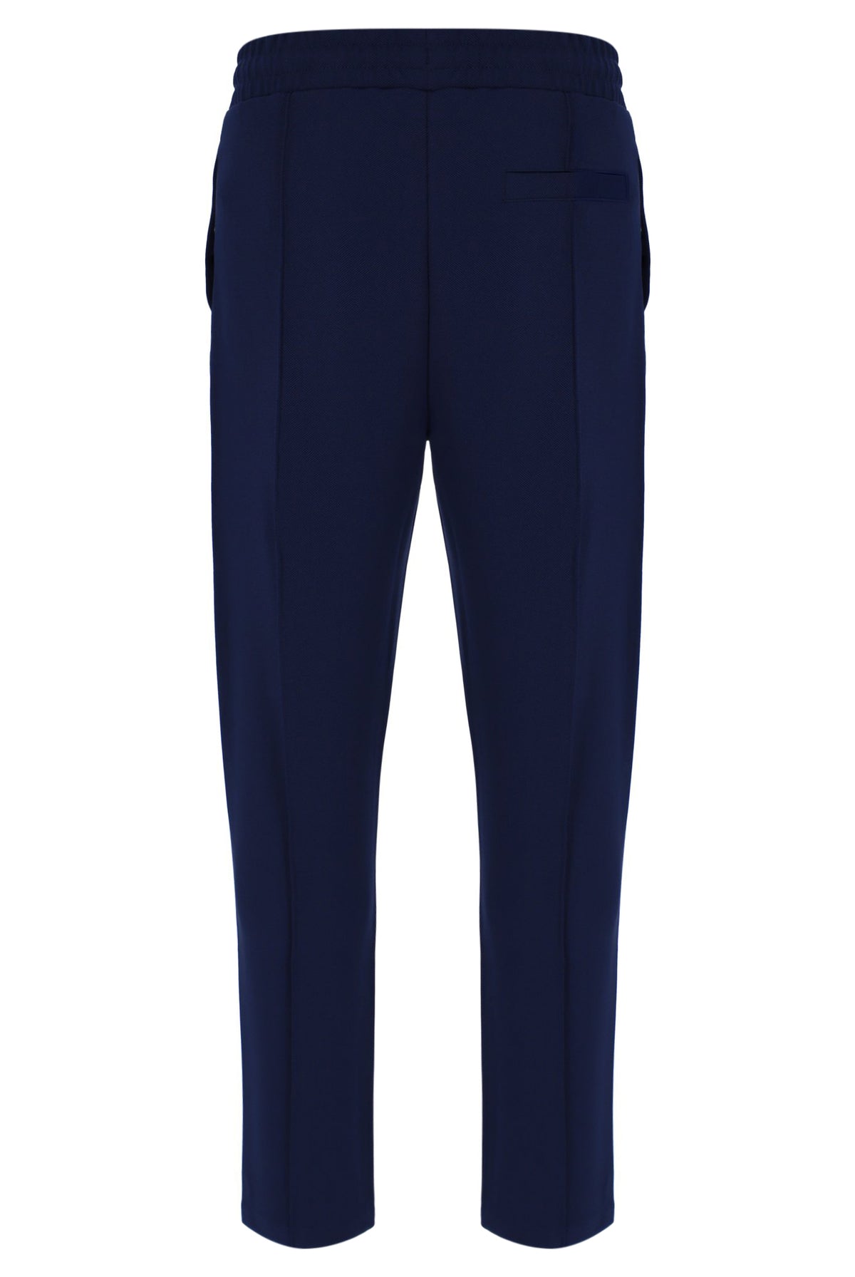 Navy blue pants on a white background