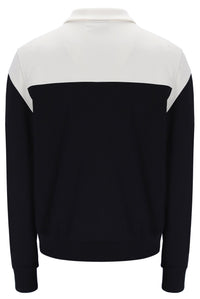 Black and white jacket on a white background