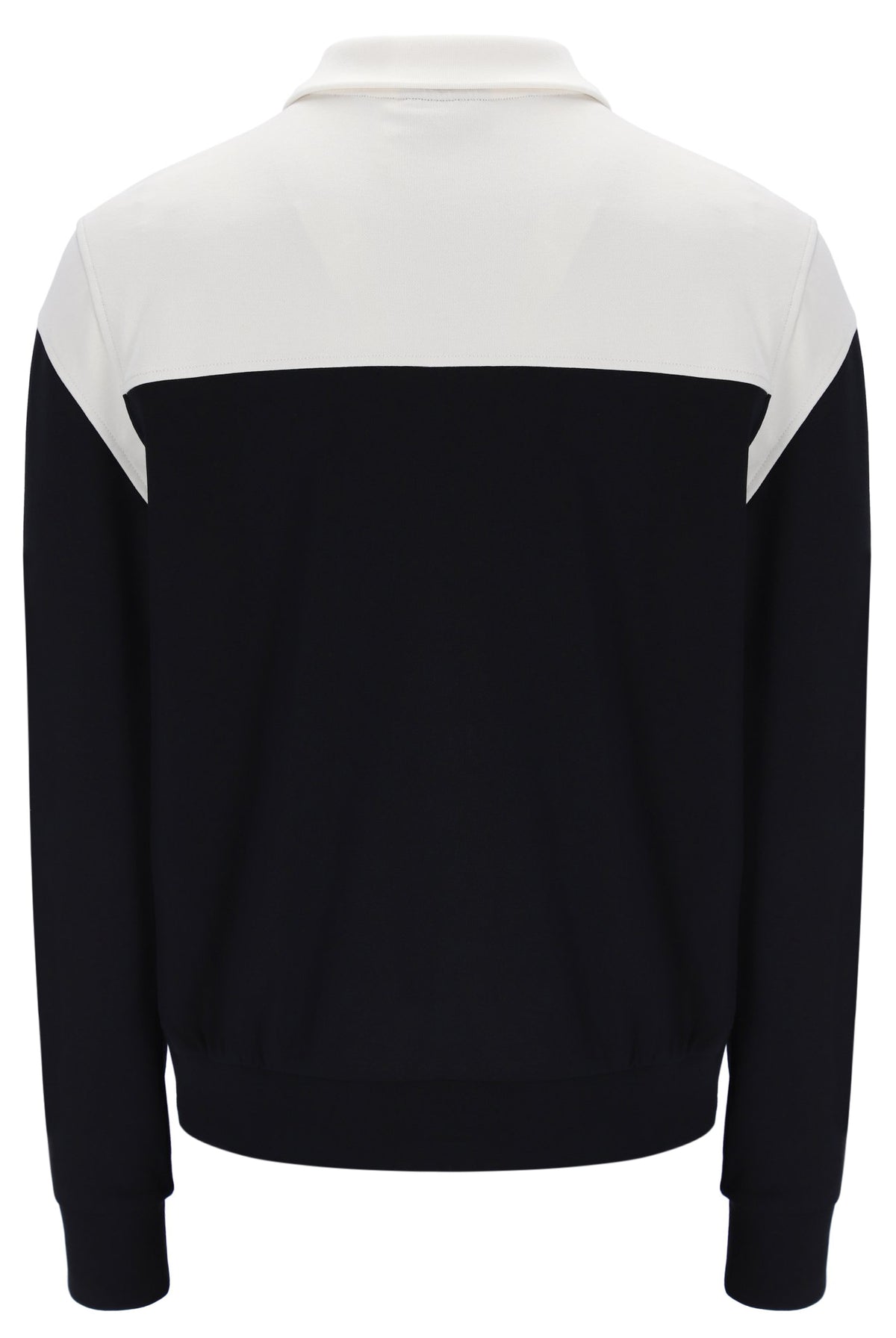 Black and white jacket on a white background