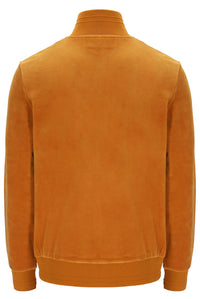 Pumpkin Spice Nero Velour Track Top