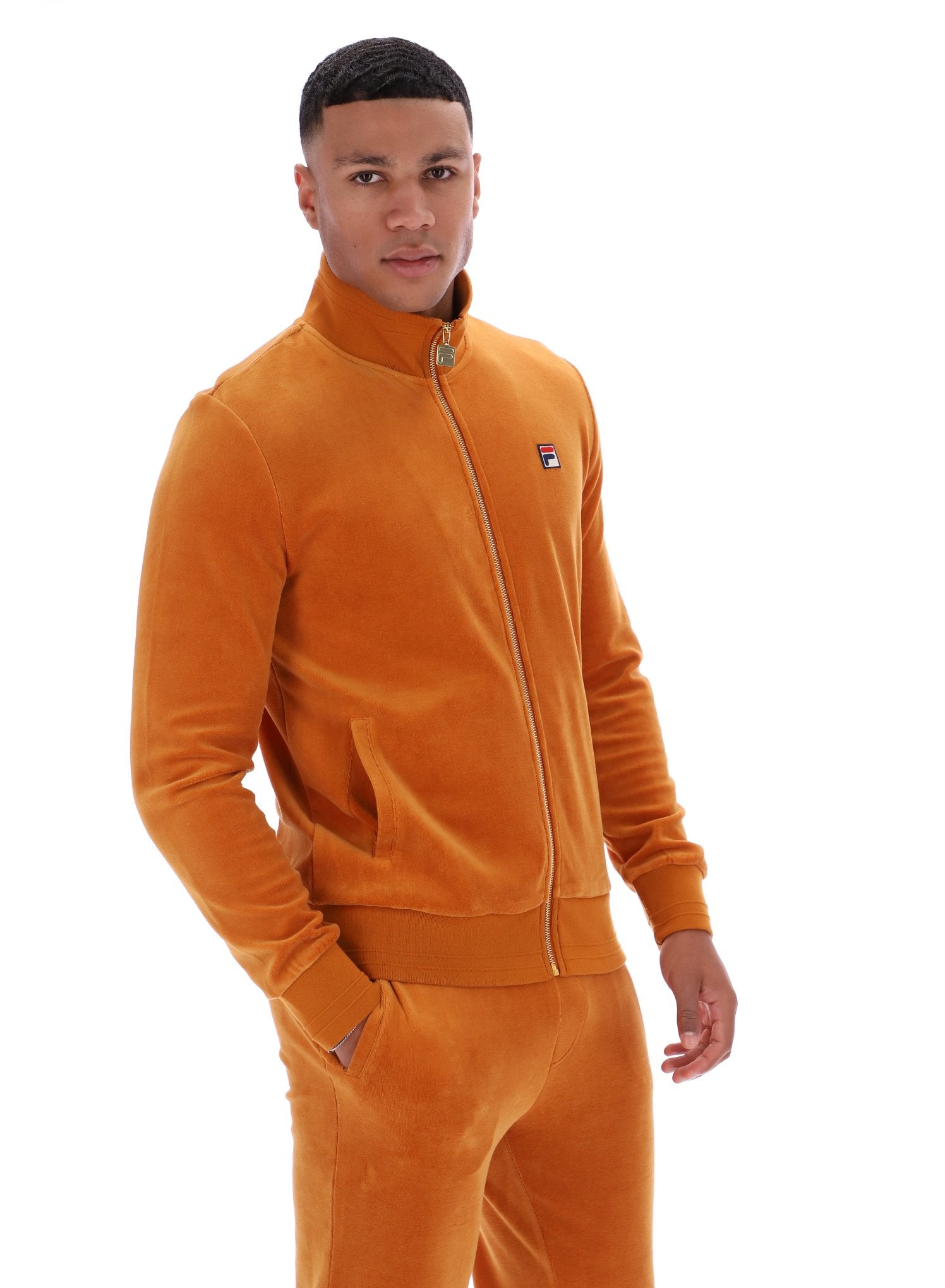 Pumpkin Spice Nero Velour Track Top – Fila UK
