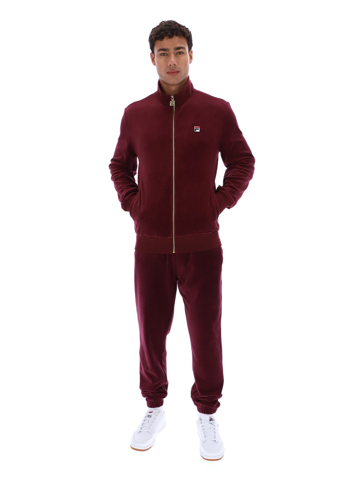 Fig Nero Velour Track Top